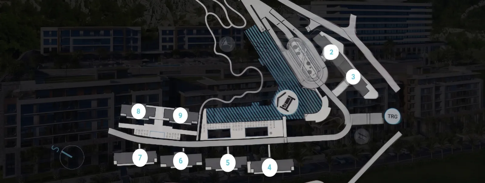 AMMA Resort master plan — layout of buildings 2–9